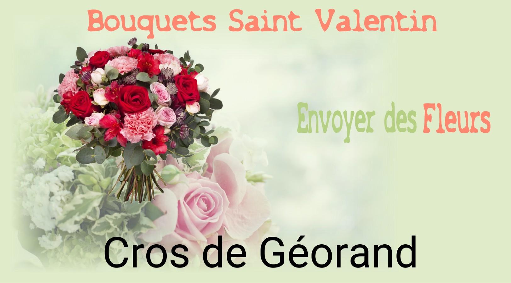 Roses de Saint-Valentin livrées à Cros-de-Géorand
